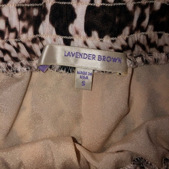 Lavendar brown snake skin shorts - Picture 2 of 3